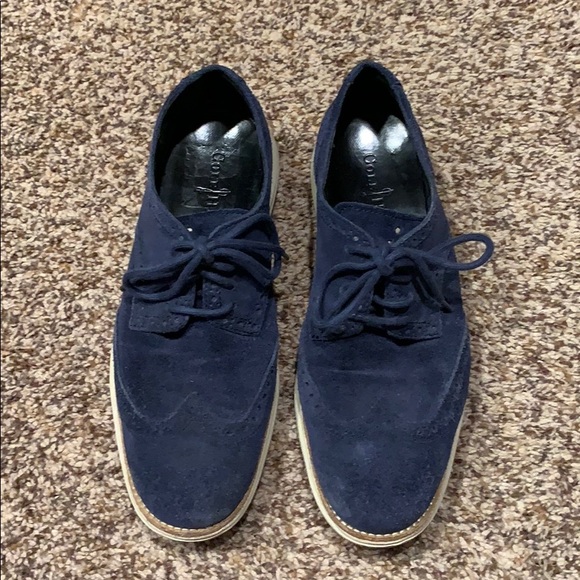 Cole Haan LunarGrand Suede WingTip Oxfords